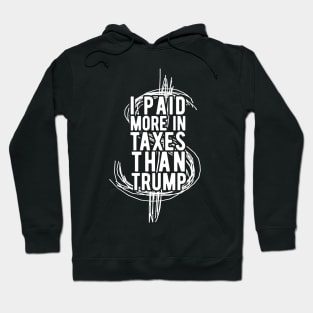 I Paid More Taxes Than Trump president 2020 Hoodie